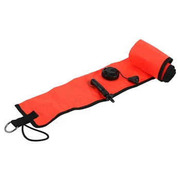 5X1 м Надувной сигнальный маркер для подводного плавания SMB, видимость буя, поплавок, сигнальная трубка, красная колбаса