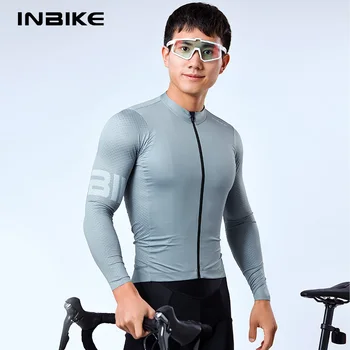 INBIKE Новая весенне-летняя одежда для велоспорта, мужской костюм для катания на горных велосипедах с длинным рукавом, дышащий топ