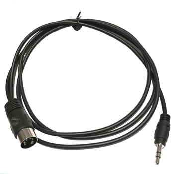 Профессиональный сменный кабель с 5-контактным разъемом Din на 3,5 мм (1/8 дюйма) Стерео Звуковой эффект Замена кабеля с 5-контактным разъемом DIN