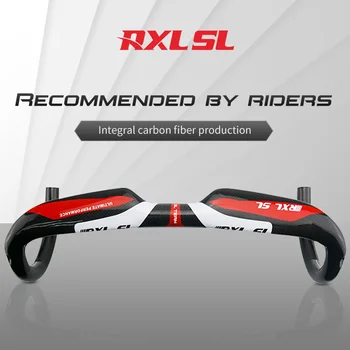 RXL SL Карбоновый Дорожный Руль 31,8 мм Велосипедная Ручка 400/420/440 мм 3K Глянцевая Внутренняя Трасса Велосипедные Изогнутые Стержни Велосипедные Детали