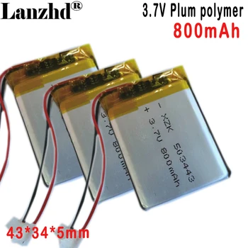 503443 Литий-полимерная батарея 3,7 В 800 мАч для воспламенителя водонагревателя видеорегистратора