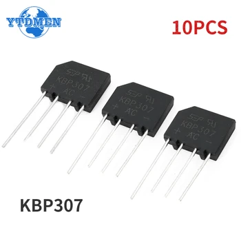 10ШТ KBP307 Ребристый выпрямитель KBP 307 Силовой диод 3A 1000V Electronica Componentes